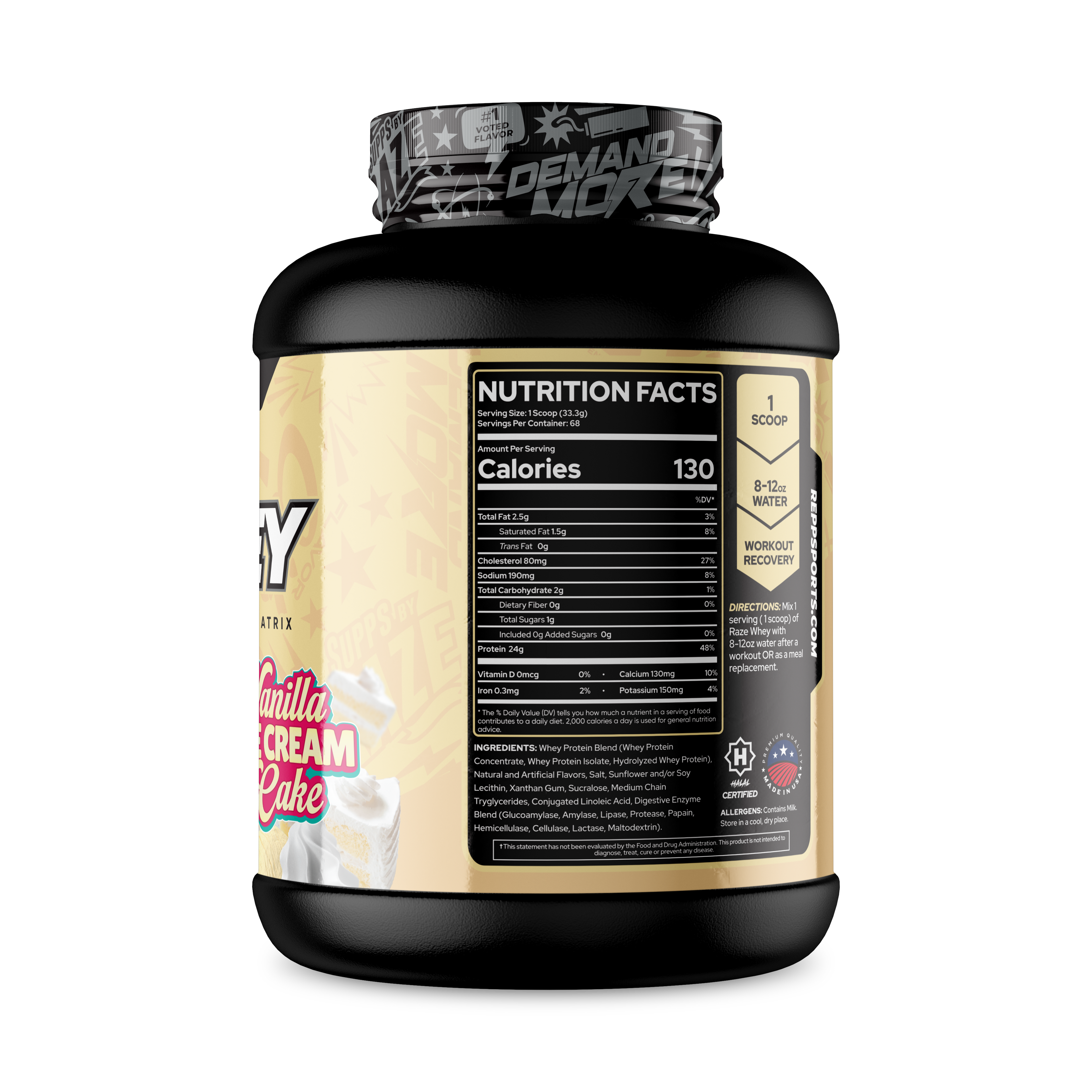 RAZE 100% WHEY Vanilla Ice Cream Cake