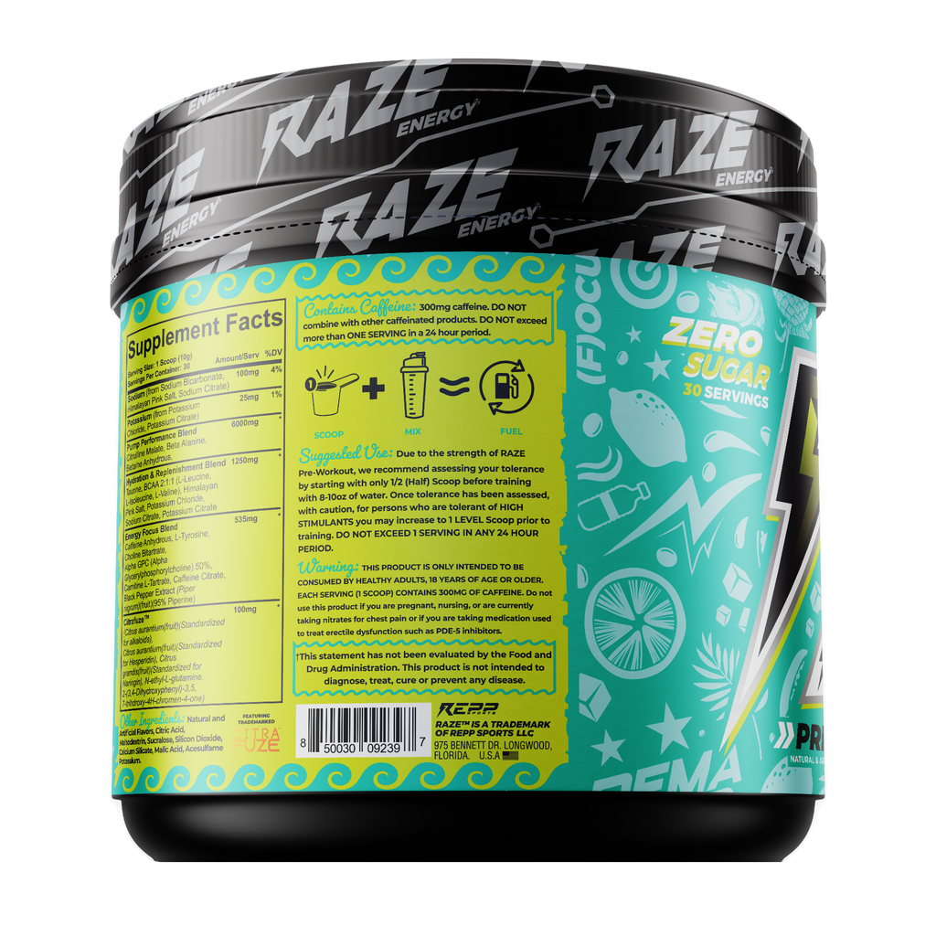 RAZE Pre Workout Baja Lime