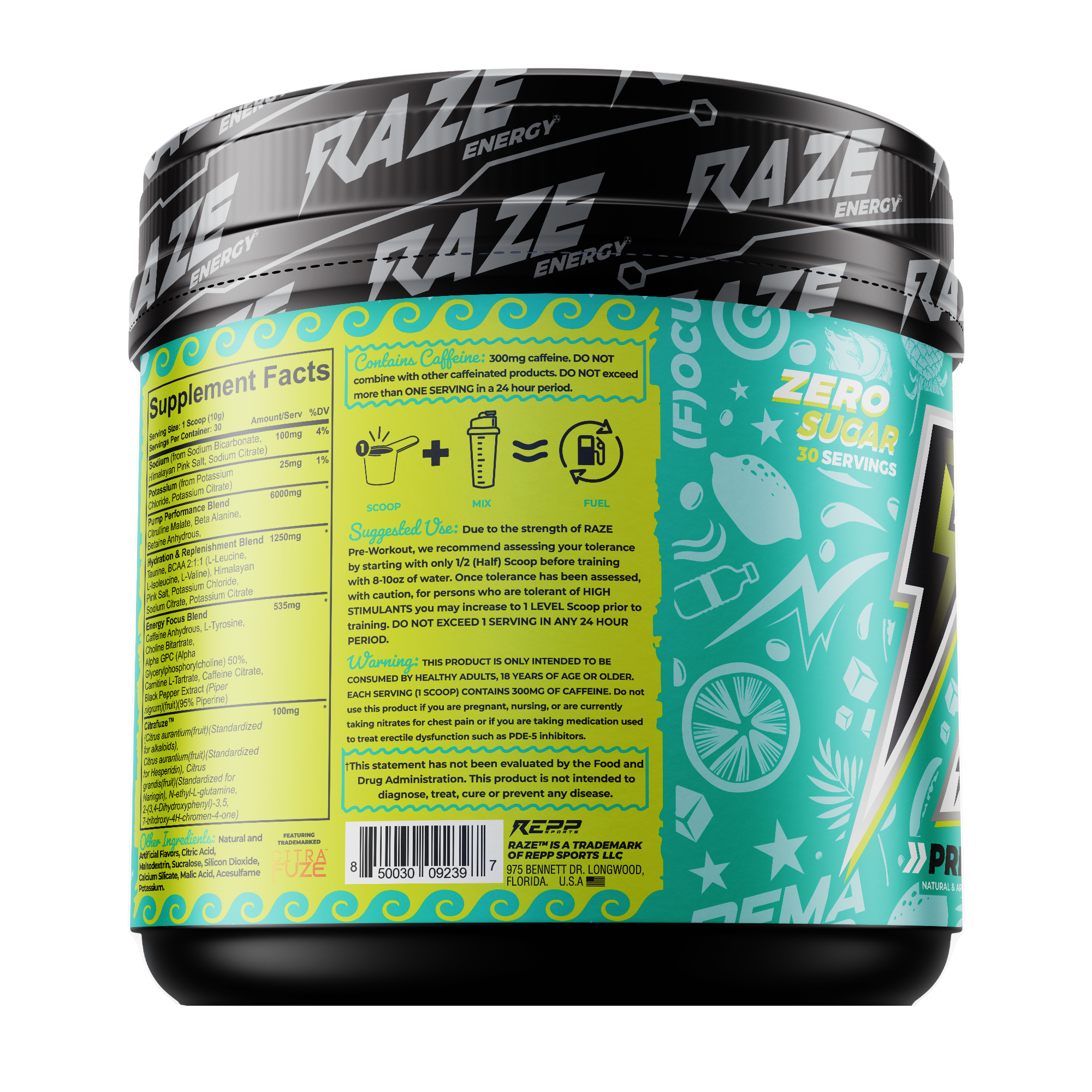 RAZE Pre Workout Baja Lime